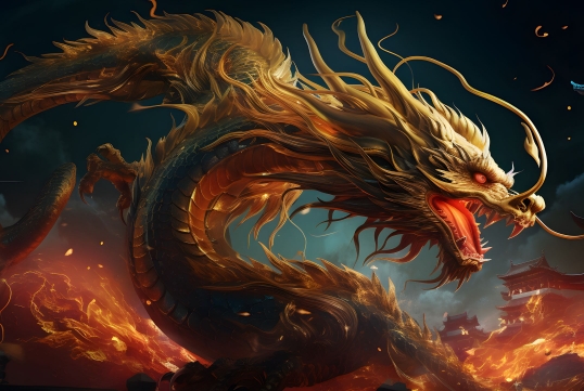 中国龙 巨龙 高清桌面壁纸