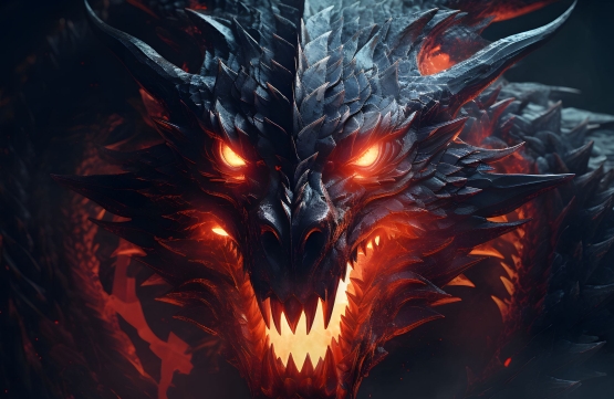 巨龙 火龙 巨兽 高清桌面壁纸