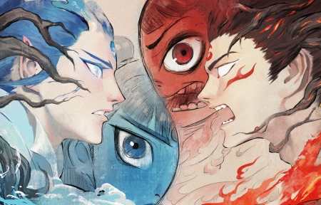 《哪吒2》哪吒和敖丙5K高清壁纸